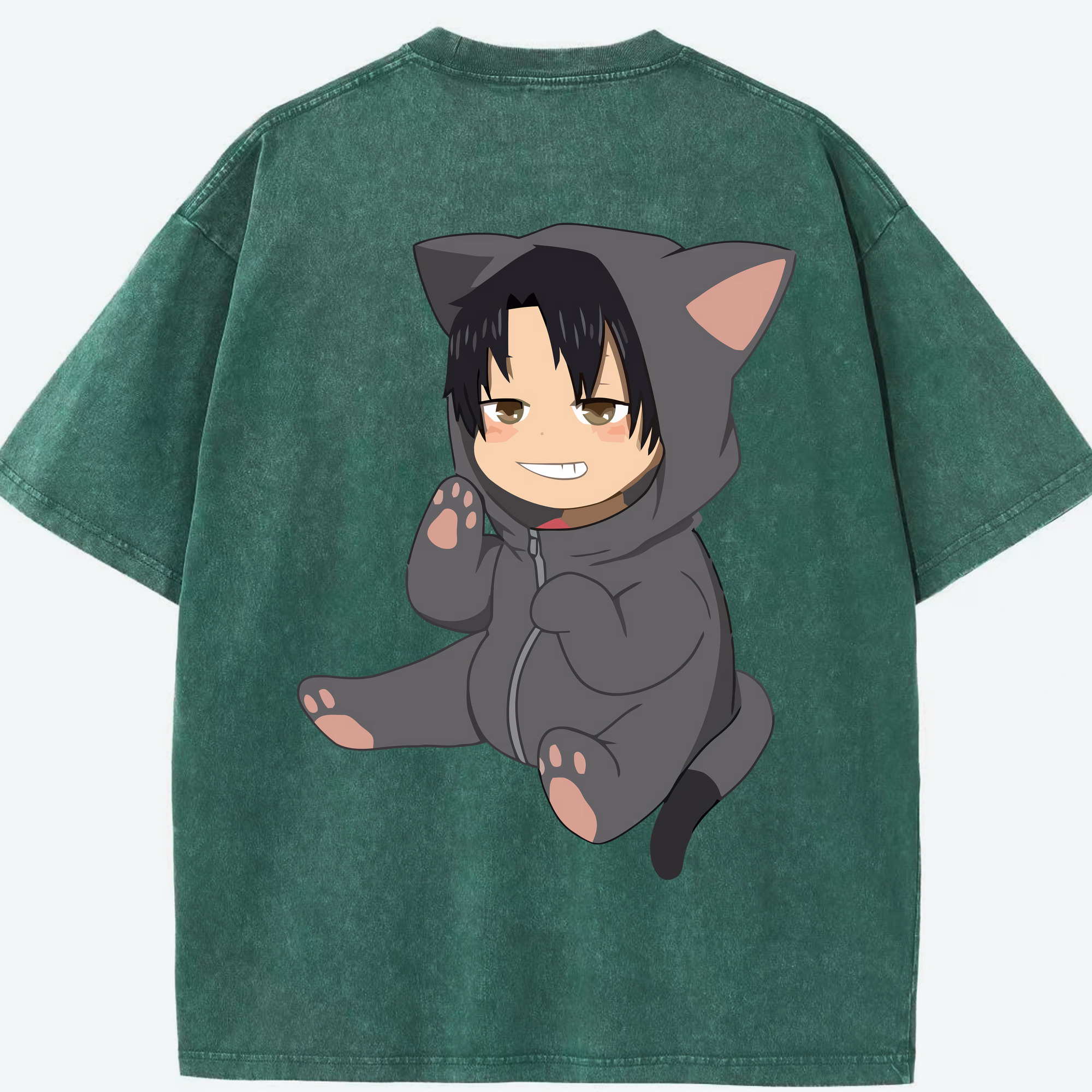 （画像用） ハイキュー!! Haikyu!! 綿100% ヴィンテージ風 半袖Tシャツ（背面プリント）